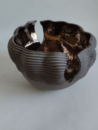 Екатерина Пеганова (Объект - 
                  22 x 15 см) Чаша "Каньон"