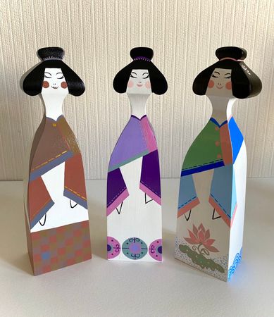 Марина Тийк (Скульптура - 
                  6.5 x 25 см) Гейши