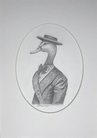 Нина Григель (Авторская графика - 
                  21 x 29.7 см) Утка Роза Урбановна