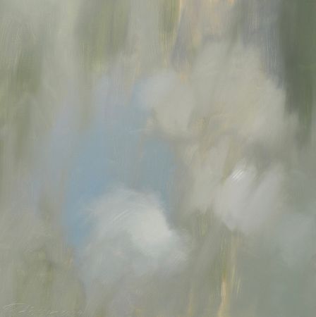 Анастасия Попова (Картина, живопись - 
                  80 x 80 см) Отражение 1