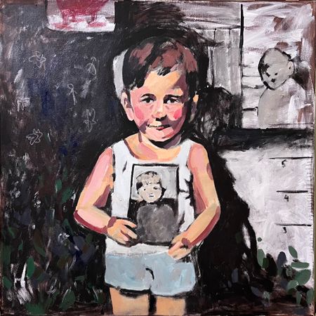 Алёна Бударина (Картина, живопись - 
                  60 x 60 см) Я вырасту