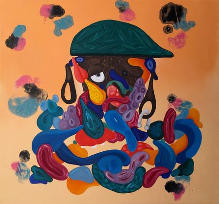 Леша Мелки (Картина, живопись - 
                  85 x 75 см) BINGING
