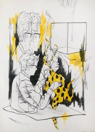 Слава Нестеров (Авторская графика - 
                  20 x 30 см) Из серии «Наблюдения»