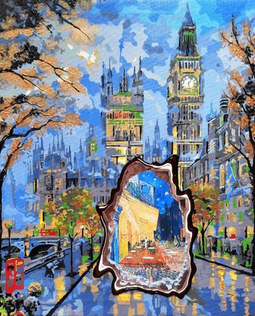 Ирина БАСТ (Картина, живопись - 
                  40 x 50 см) Вечерняя прогулка