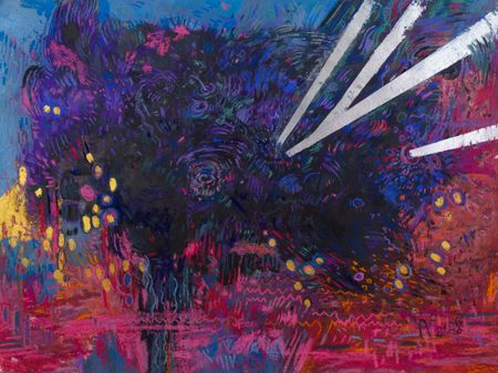 Олег Агафонов (Авторская графика - 
                  80 x 60 см) Рухнувшие небеса №1