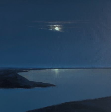 Александра Савина (Картина, живопись - 
                  70 x 70 см) Тихая ночь