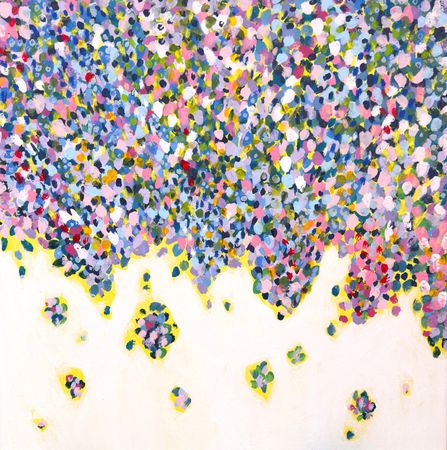 Анна Ганина (Картина, живопись - 
                  50 x 50 см) Blooming garden