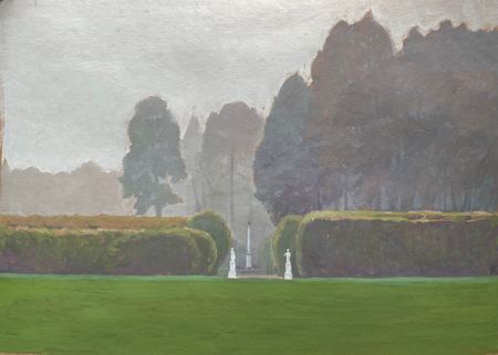 Алексей Кротов (Авторская графика - 
                  40 x 29 см) Туманный день в Архангельском