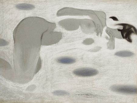 Рауф Туктар (Авторская графика - 
                  100 x 73 см) Обнаженная абстракция