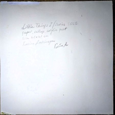 Каринэ Андриасян (Коллаж / ассамбляж - 
                  40 x 40 см) Little Things — 1 (Серия)