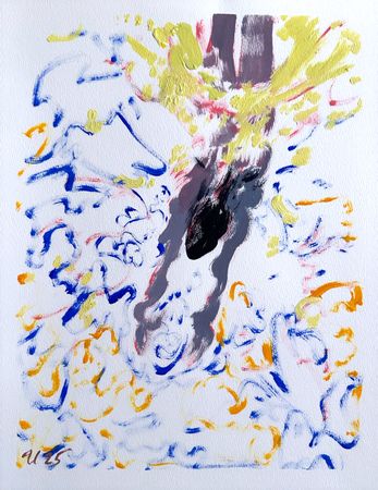 Илья Филатов (Авторская графика - 
                  31 x 41 см) Всплеск