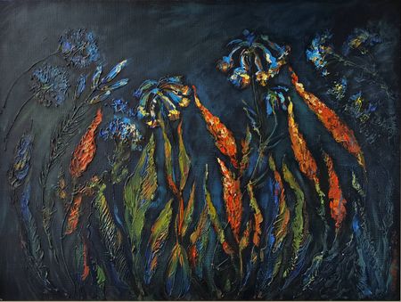 Юлия Клюева (Картина, живопись - 
                  80 x 60 см) Шорох высокой травы