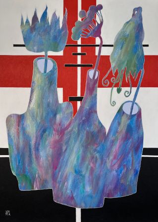 Валентина Мир (Картина, живопись - 
                  50 x 70 см) Тонкости бытия