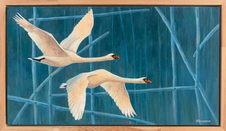 Марина Береснева (Картина, живопись - 
                  105 x 55 см) Возвращение