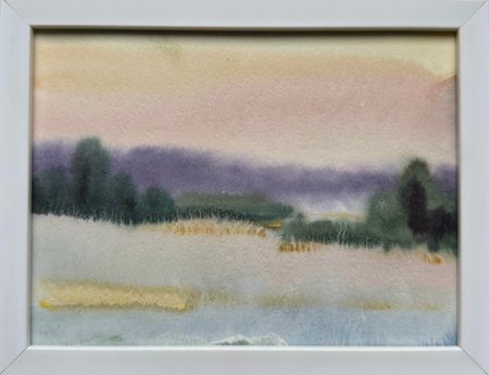 Алина Буглеева (Авторская графика - 
                  20 x 15 см) Летний закат