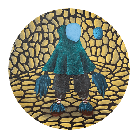 Леша Мелки (Картина, живопись - 
                  40 x 40 см) Не такой как все