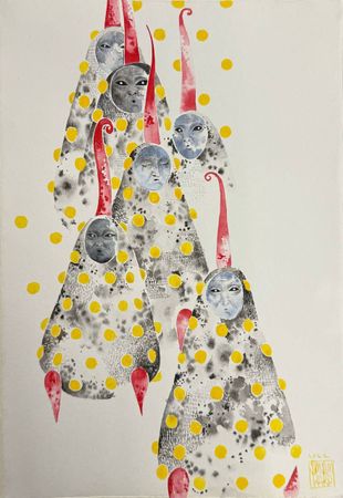 Серафима Сажина (Авторская графика - 
                  19 x 28 см) Шесть существ
