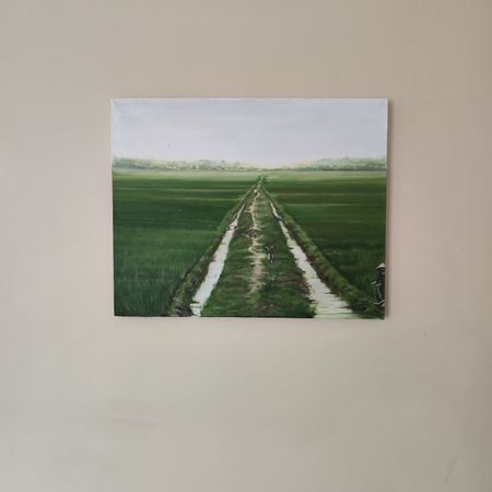 Мила Bezú (Картина, живопись - 
                  50 x 40 см) Rice fields in Vietnam