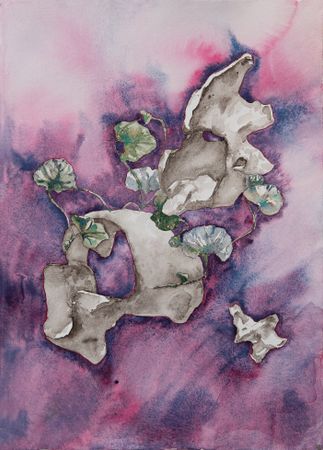 Саша Пучкова (Авторская графика - 
                  35 x 50 см) Lilly bones