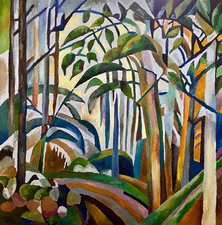 Татьяна Федоровская (Картина, живопись - 
                  100 x 100 см) НОВЫЙ ПОЛДЕНЬ