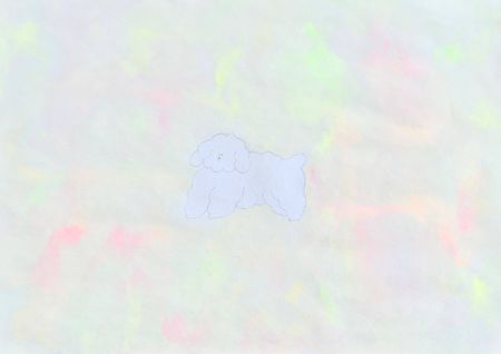 Катя Лесун (Авторская графика - 
                  42 x 29.5 см) Fluffy angel