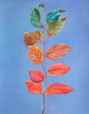 Елена Курочко (Картина, живопись - 
                  40 x 50 см) Веточка 22