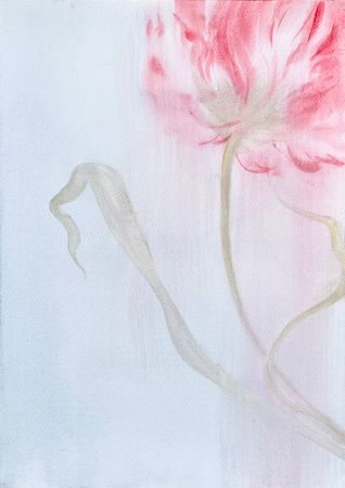 Ульяна Соловей (Авторская графика - 
                  40 x 50 см) Лист / тюльпан III