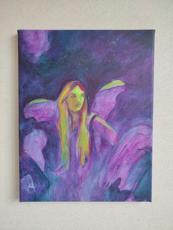 Надежда Прадес (Картина, живопись - 
                  35 x 45 см) Ангелы