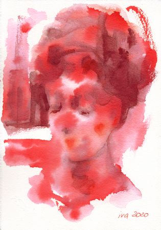 Татьяна Ивченкова (Авторская графика - 
                  21 x 29.7 см) Bordeaux