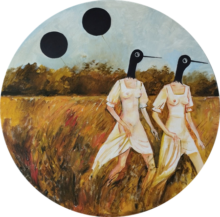 Наталья Лотарева (Картина, живопись - 
                  60 x 60 см) Солнце