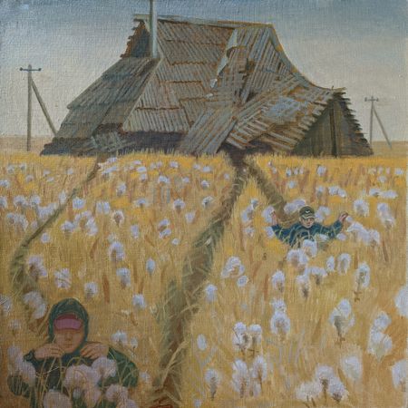 Анастасия Мотина (Картина, живопись - 
                  60 x 60 см) Последний мамонт
