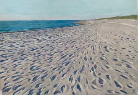 Алексей Кротов (Авторская графика - 
                  42 x 30 см) Янтарный пляж