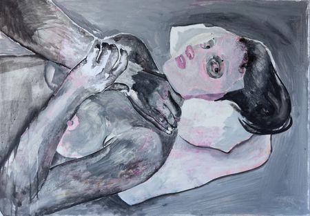 Василиса Палянина (Картина, живопись - 
                  100 x 70 см) Из серии "I love you. I love you some much. And are you"