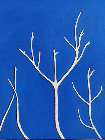 Оливия Лем (Картина, живопись - 
                  40 x 40 см) Деревья