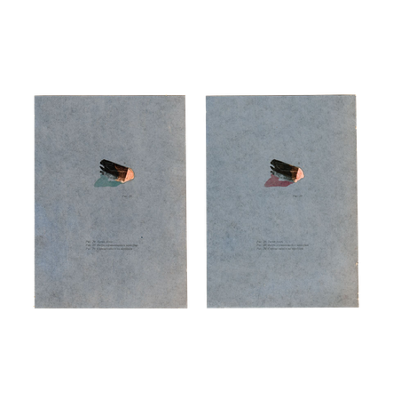 Андрей Дмитренко (Авторская графика - 
                  13 x 18 см) Рис. 20 Тихий голос, вихрь взрывающейся материи, солнце ничего не требует (диптих)