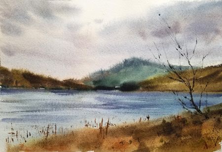 Светлана Юматова (Авторская графика - 
                  24 x 17 см) Октябрь