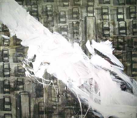 Ольга Красуцкая (Картина, живопись - 
                  145 x 125 см) Закрасить белым