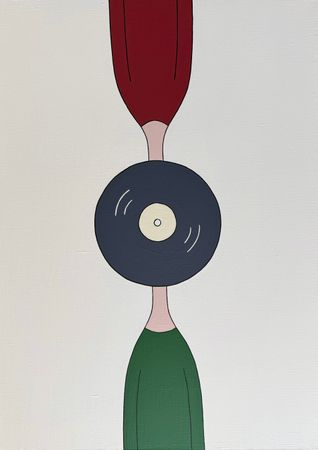 Мария Полушкина (Картина, живопись - 
                  50 x 70 см) Музыка нас связала