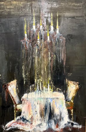 Белла Новинькова (Картина, живопись - 
                  100 x 150 см) Растаять друг в друге