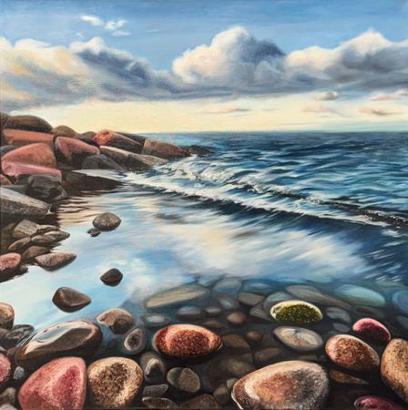 Наталья Наумова (Картина, живопись - 
                  100 x 100 см) Равновесие