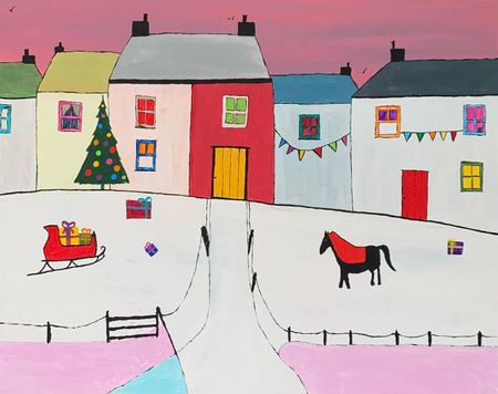 Дарья Иванова (Картина, живопись - 
                  50 x 40 см) Новогодний переполох