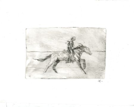 Иван Архипов (Графика печатная - 
                  25 x 20 см) Horseman