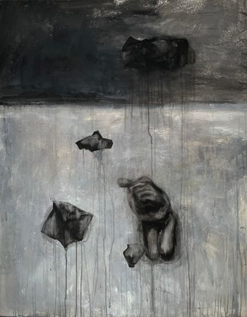 Оля Махно (Картина, живопись - 
                  85 x 110 см) Оттепель