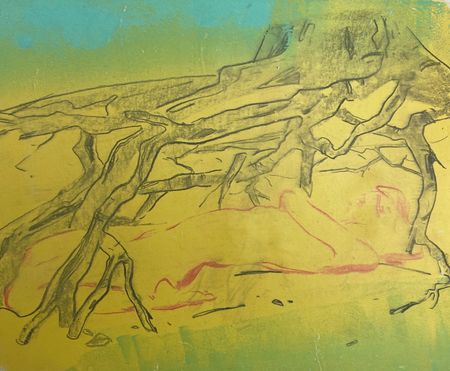 Надежда Воронцова (Авторская графика - 
                  42 x 50 см) Серия "На краю земли. Страшные сказки"