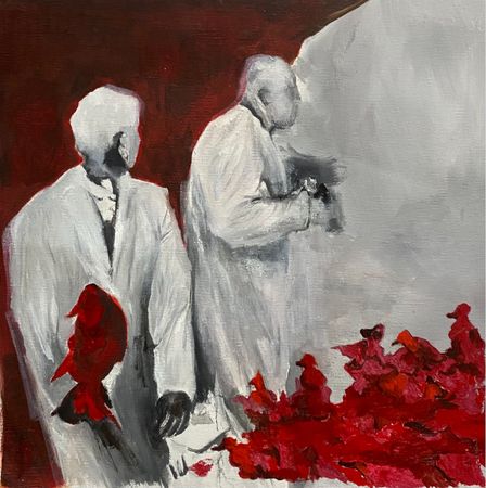 Елена Троянская (Картина, живопись - 
                  30 x 30 см) Коллекционеры