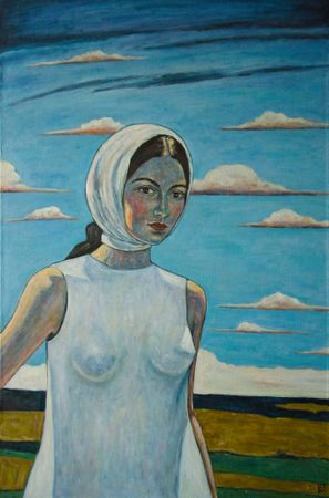 Александр Галяцкий (Картина, живопись - 
                  60 x 90 см) Полдень-вечность-облака