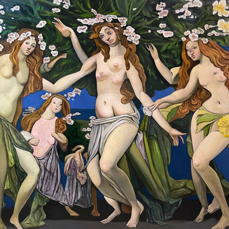Наталья Гудович (Картина, живопись - 
                  100 x 100 см) Eucaristia. Primavera