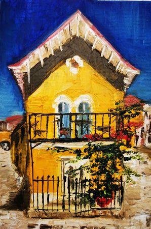 Мила Bezú (Картина, живопись - 
                  10 x 15 см) Португалия