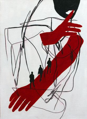 Татьяна Казанцева melkravt (Картина, живопись - 
                  50 x 70 см) Стремящиеся