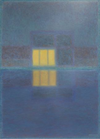 Юлия Агеносова (Картина, живопись - 
                  80 x 100 см) Дом у воды, диптих